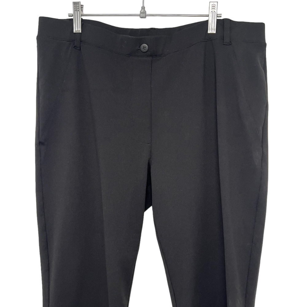 Yogipace NEW Black Stretch Pull On Straight Leg Yoga Dress Pants Womens XXL - Picture 5 of 12